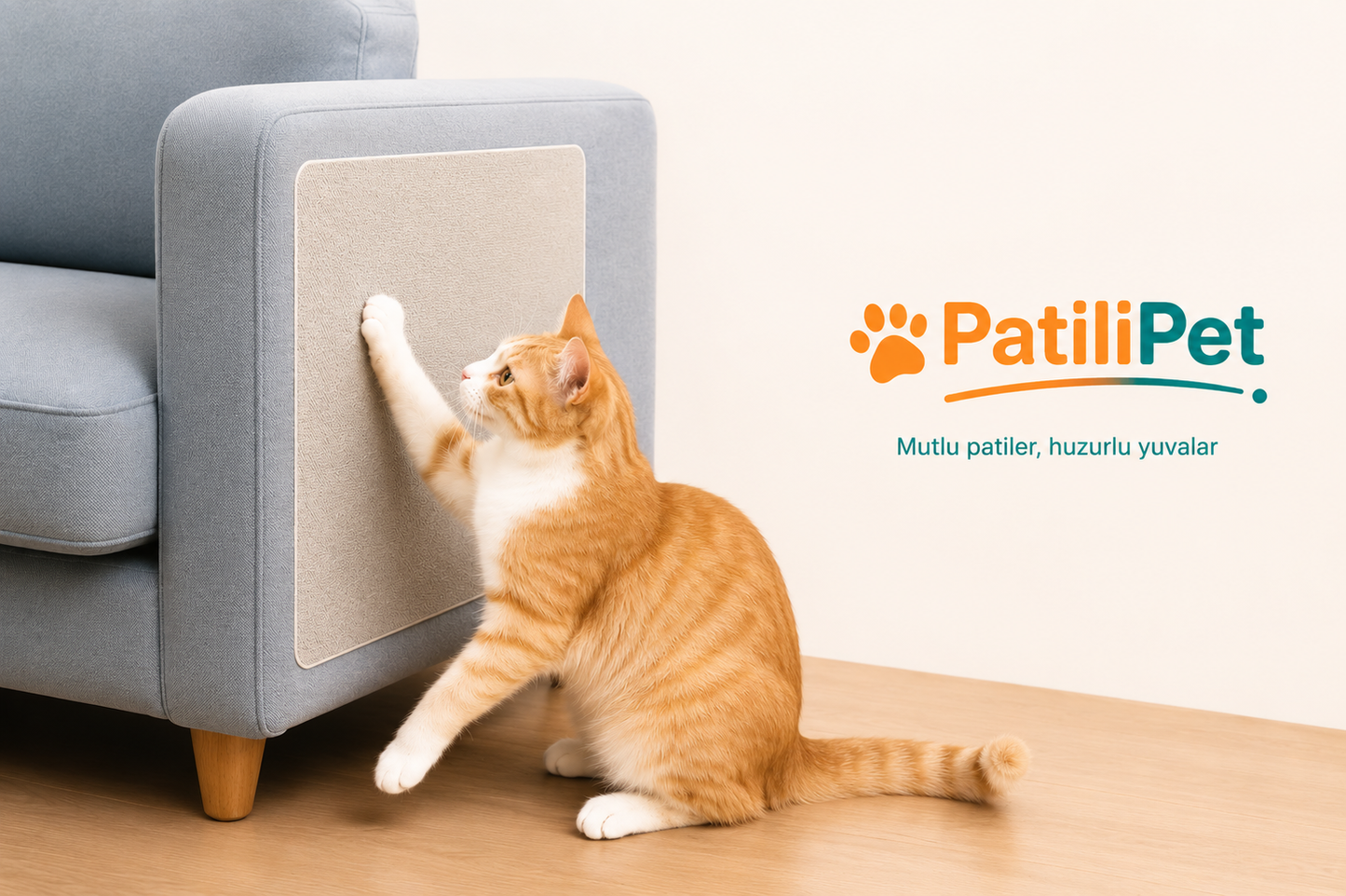PatiliPet | Kedi Tırmalama Koruyucu Yapışkanlı Şeffaf Bant