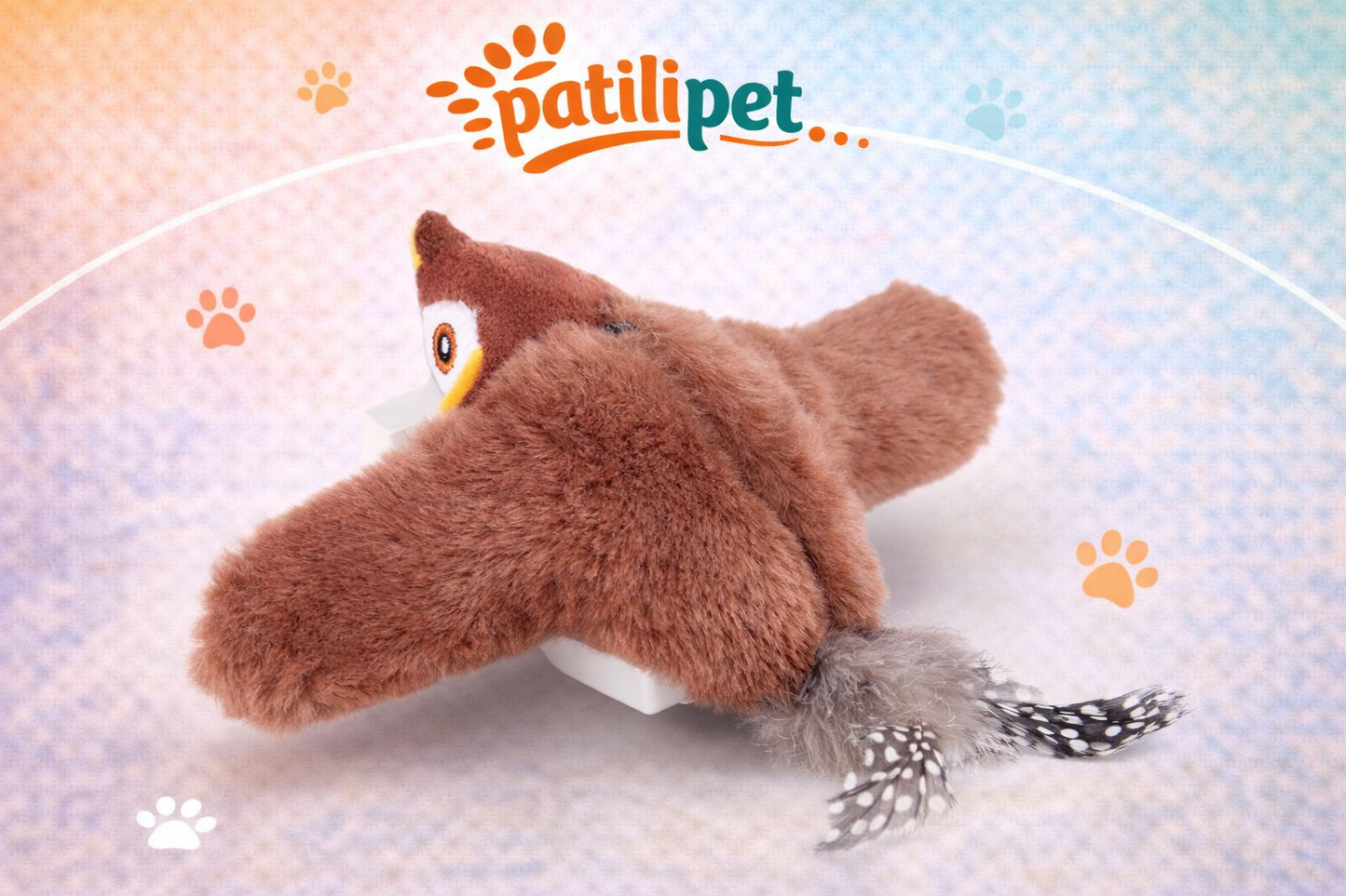 PatiliPet | Kanat Çırpan Kuş Kedi Eğlence Oyuncağı