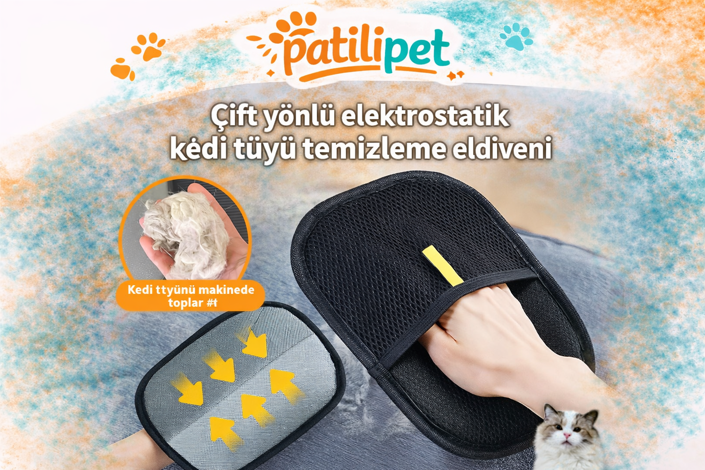 PatiliPet | Tüy Toplayıcı Eldiven