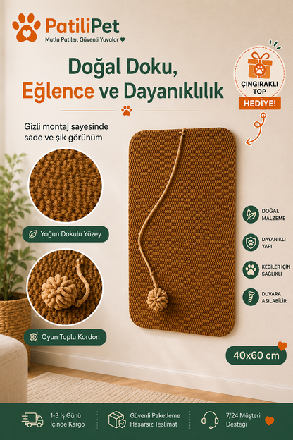 Patilipet | Kedi Tırmalama Oyun Halısı