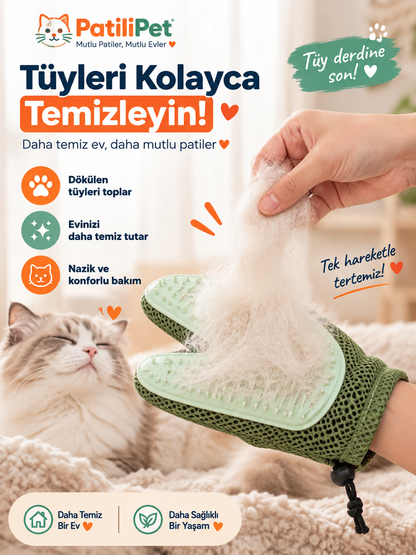 Patilipet | Buharlı Kedi Masaj Eldiveni