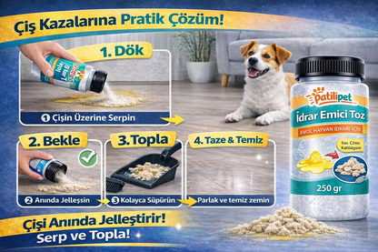 PatiliPet | Evcil Hayvan İdrar Emici Toz