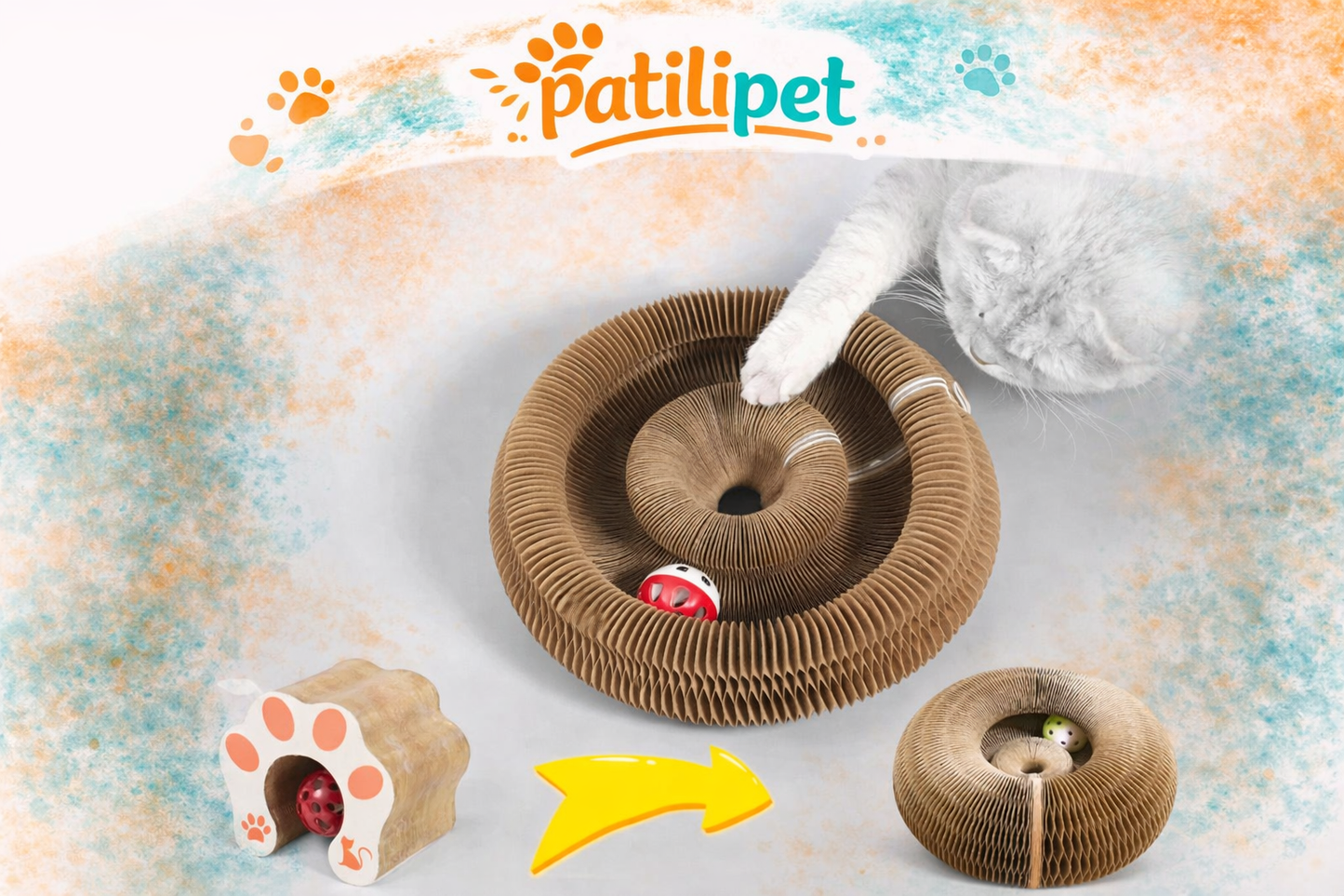 PatiliPet | Akıllı Tırmalama ve Oyun Yatağı