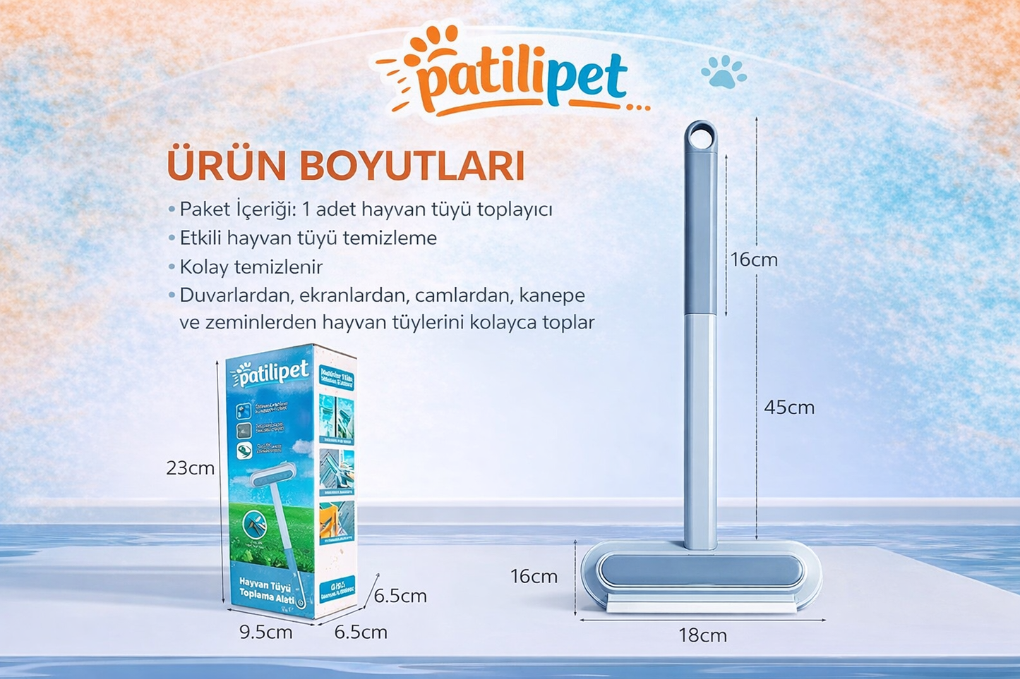 PatiliPet  | Çok Amaçlı Tüy Temizleyici