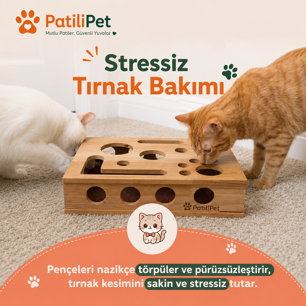 Patilipet | Tırnak Törpüleyen Tırmalama ve Oyun Kutusu