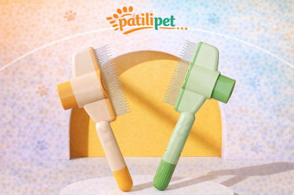 PatiliPet  |  Tek Tıklama Kedi & Köpek Tüy Toplama Tarağı