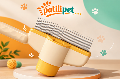 PatiliPet  |  Tek Tıklama Kedi & Köpek Tüy Toplama Tarağı