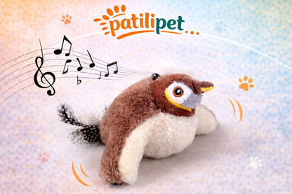 PatiliPet | Kanat Çırpan Kuş Kedi Eğlence Oyuncağı