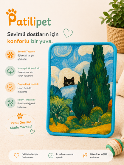 PatiliPet | Desenli Kedi Tırmalama Matı