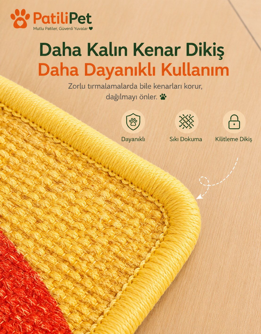 PatiliPet | Desenli Kedi Tırmalama Matı