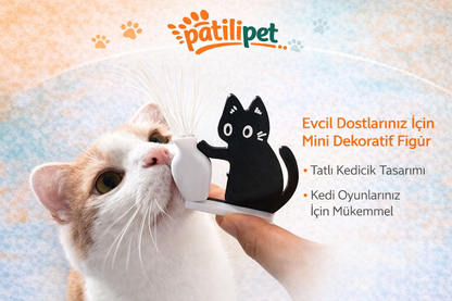 PatiliPet | Kedi Bıyığı Toplayıcı Vazolu Buzdolabı Süsü